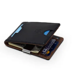 dwukolorowy portfel z ochroną RFID