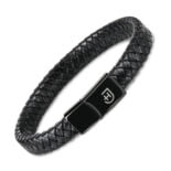 Leather Bracelet w kolorze czarnym