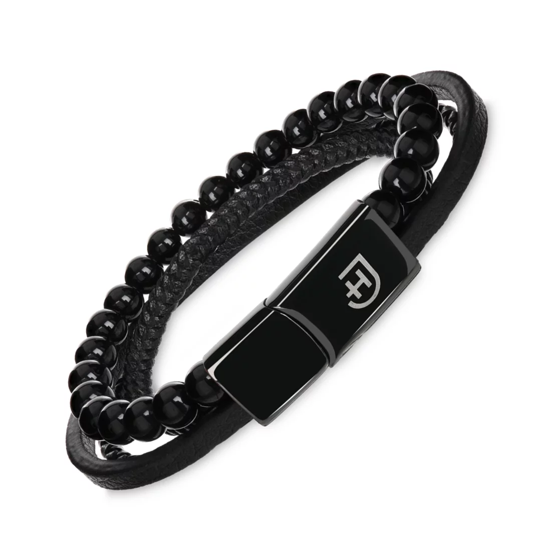 Stack Bracelet w kolorze czarnym