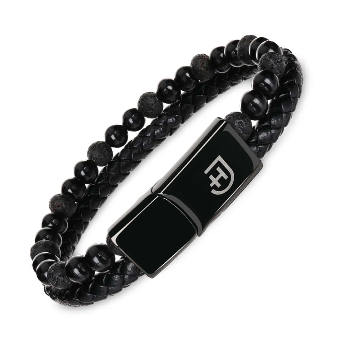 Stone Bracelet - Czarny - M