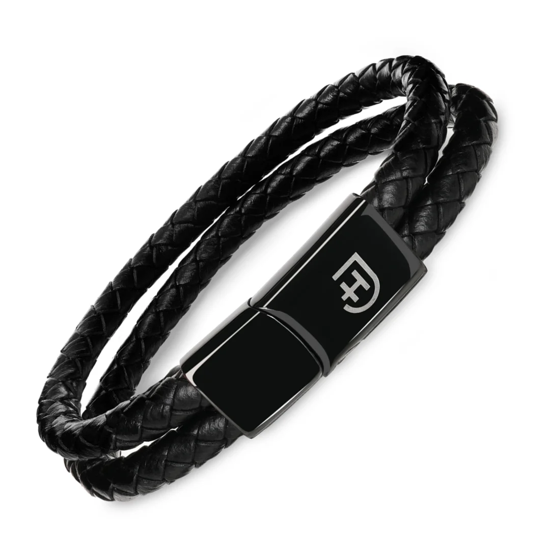 Double Bracelet w kolorze czarnym