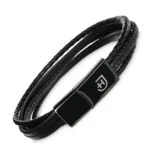String Bracelet w kolorze czarnym