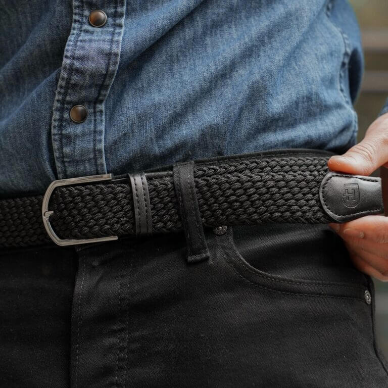 pasek - Braided Belt black