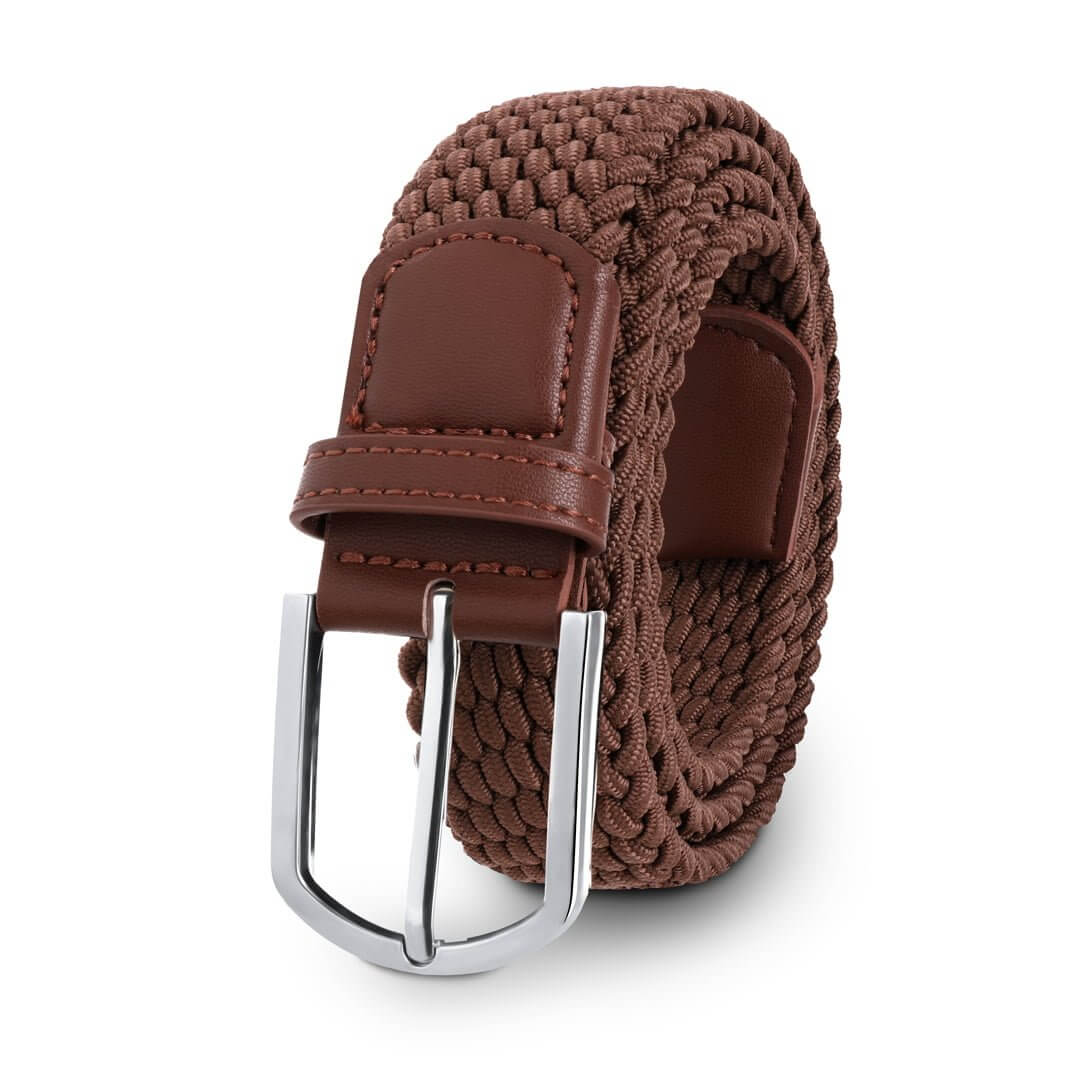 James Hawk Braided Belt | Męski elastyczny parciany pasek materiałowy pleciony z wykończeniem z skóry eko wygodny elegancki