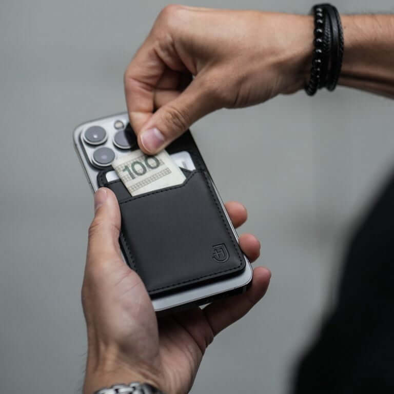 magnetyczny portfel mocowania na iPhone
