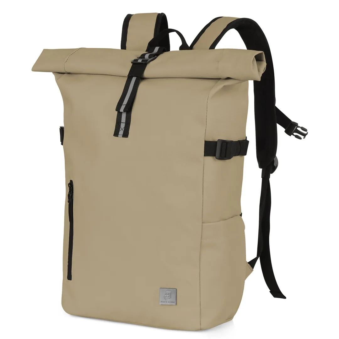 Rolltop backpack taupe