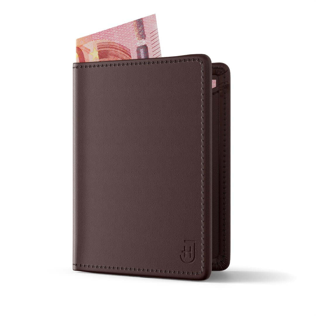 James Hawk Travel Wallet | Męski portfel podróżny z miejscem na dowód rejestracyjny ze skóry naturalnej z RFID i miejscem na 7 kart