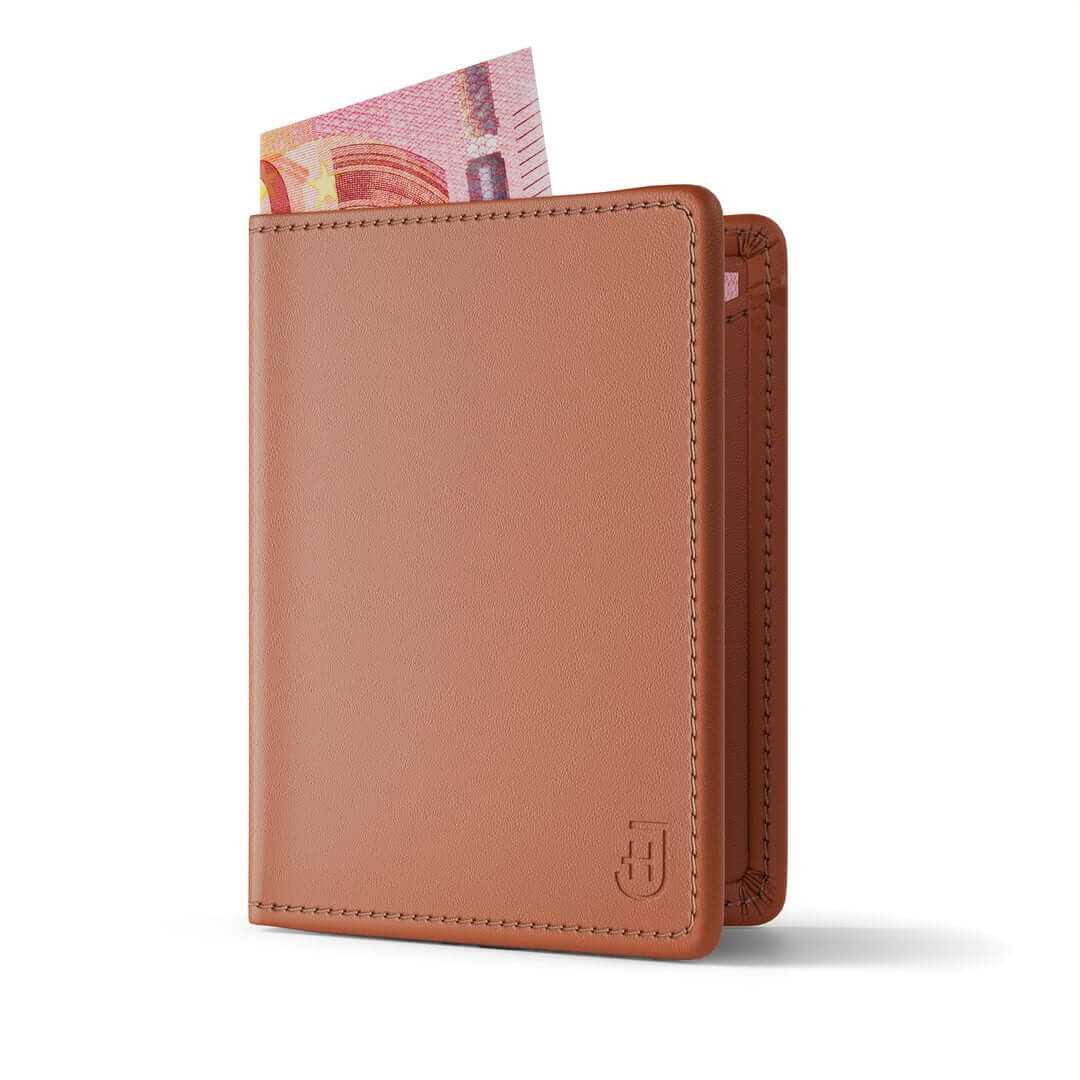 James Hawk Travel Wallet | Męski portfel podróżny z miejscem na dowód rejestracyjny ze skóry naturalnej z RFID i miejscem na 7 kart