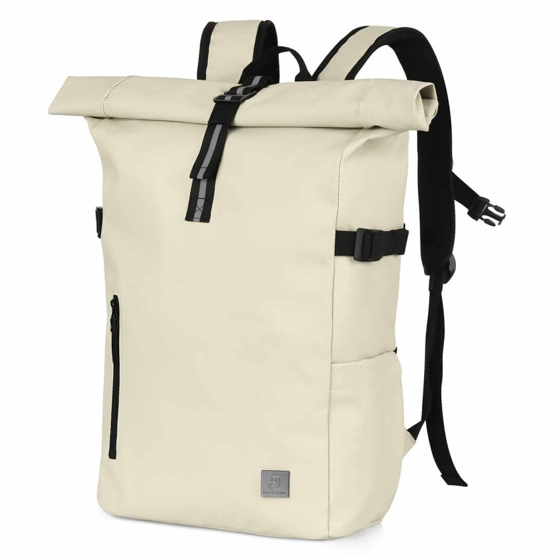 James Hawk Rolltop Backpack | Praktyczny plecak typu Rolltop na laptopa i tablet oraz przedmioty osobiste, wodoodporny z kieszenią RFID