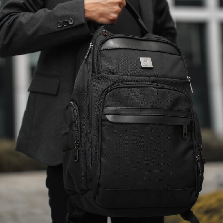 elegancji plecak Urban Backpack czarny