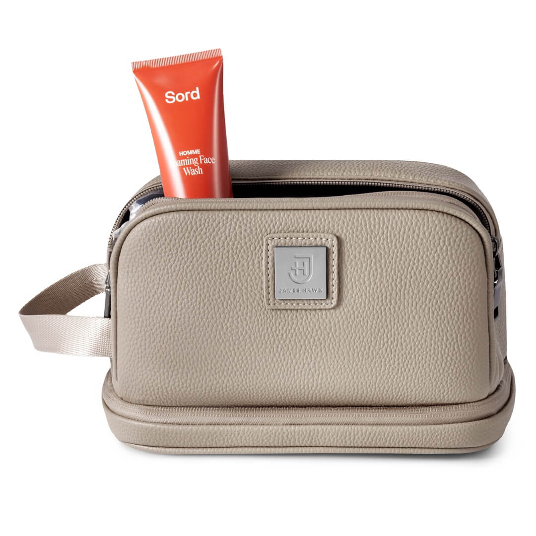 Toiletry Kit w kolorze szarobrązowym