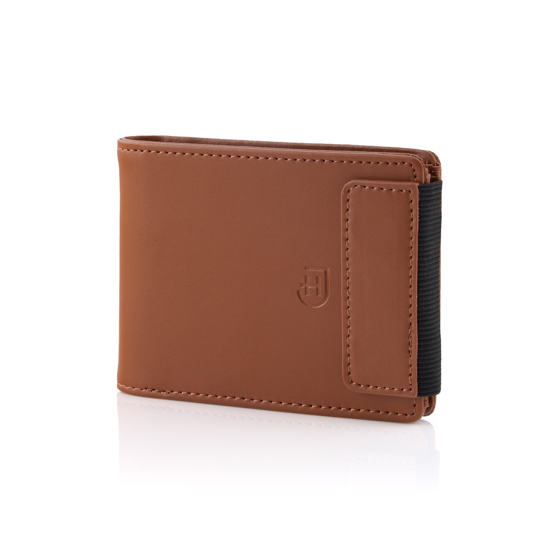 Bifold Wallet James Hawk | Męski portfel skórzany typu bifold z innowacyjnym magnetycznym zamknięciem wykonany ze skóry naturalnej