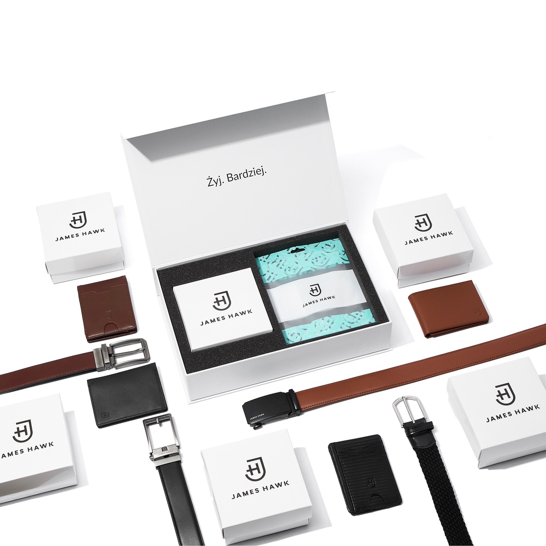 Zestaw męski portfel i pasek - obrazek 3