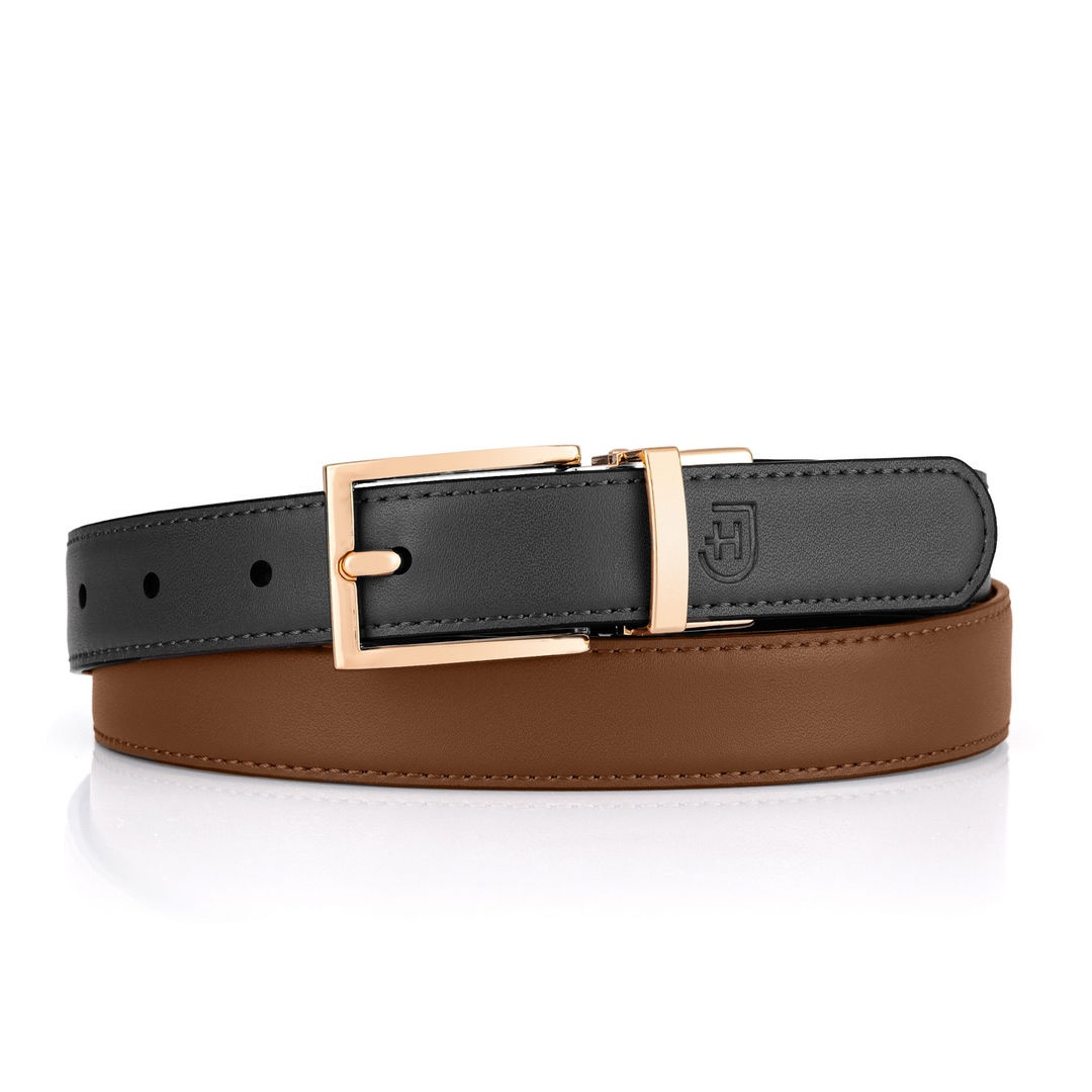 James Hawk Versa Belt | Damski skórzany pasek dwustronny w eleganckim opakowaniu prezentowym