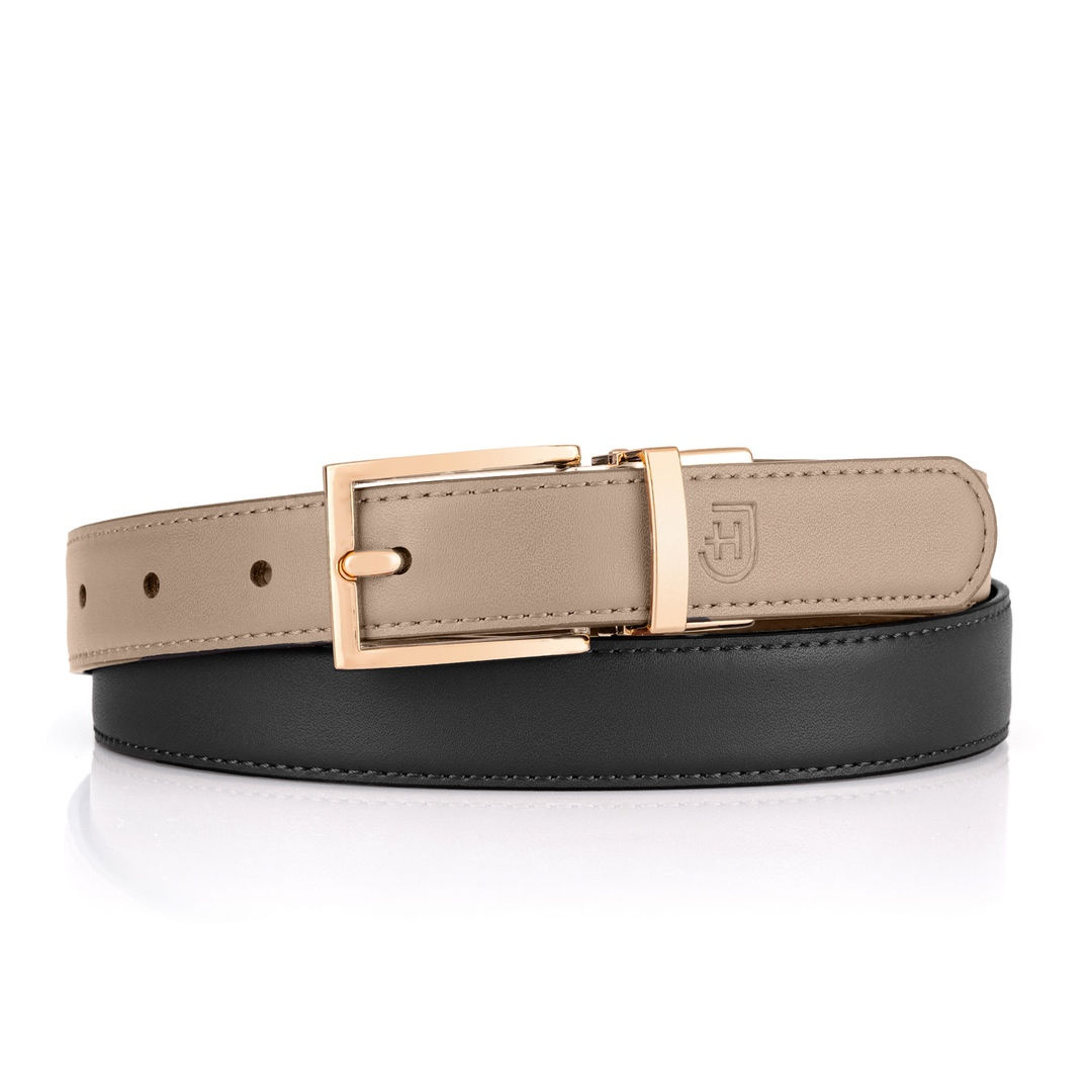 James Hawk Versa Belt | Dwustronny pasek damski ze skóry z obracaną klamrą